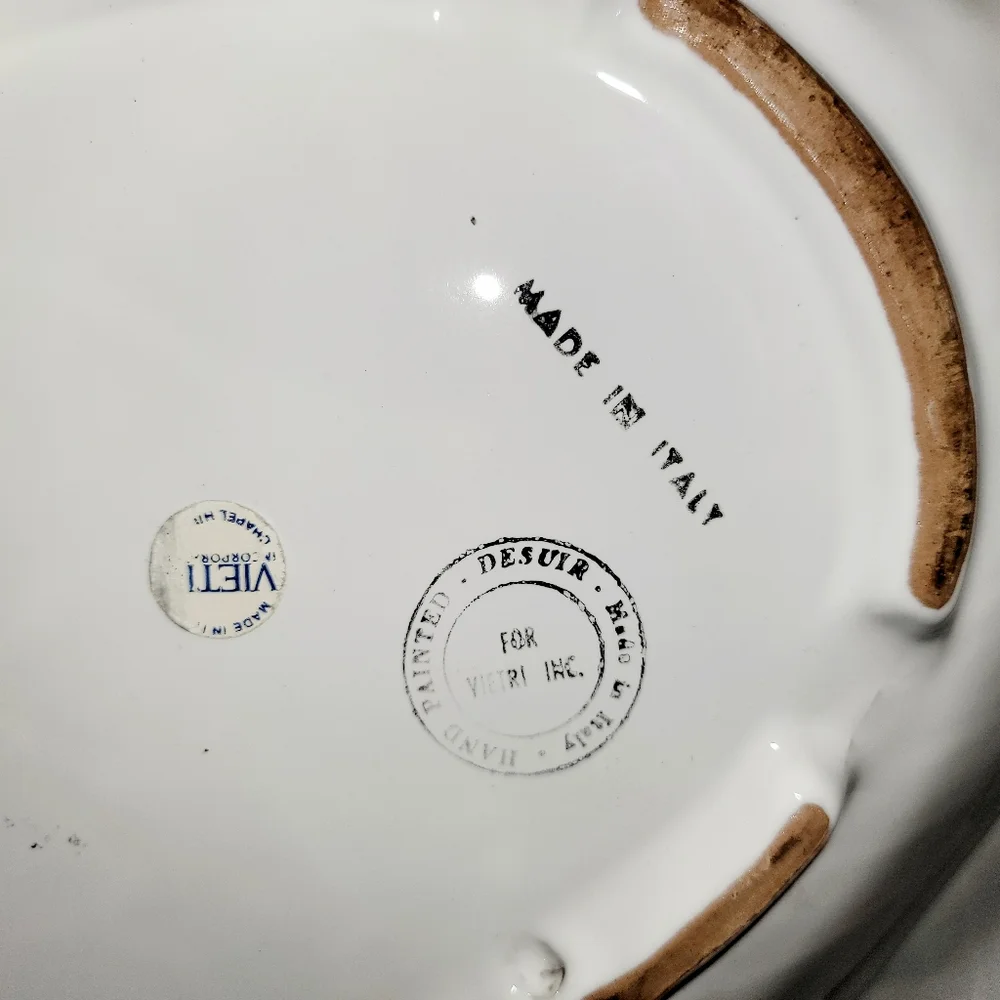 Large VIETRI Italian Pottery Fish Plate Serving Dish - Picture 7 of 10